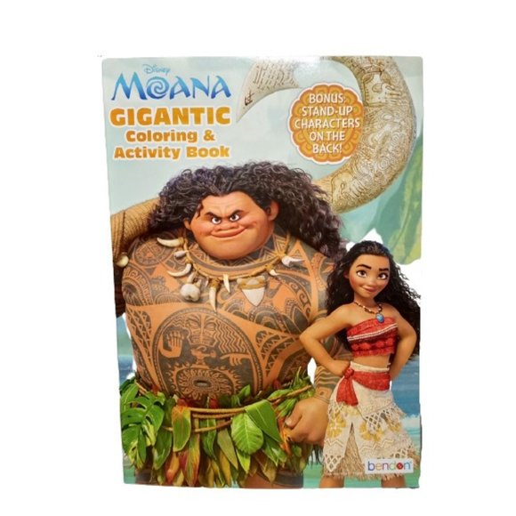 Disney Moana Gigantic Coloring & Activity Book with Bonus Stand Up Characters - Picture 1 of 3